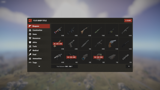 Shop UI