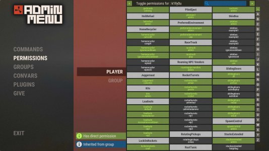 Admin Menu