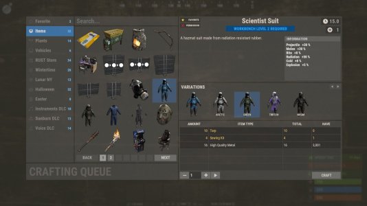 Crafting Panel